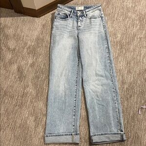 Buckle Light Wash Straight Leg Women's Jeans